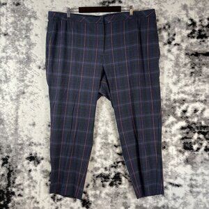 J Jill Premium‎ Bi Stretch Pants Womens Size 26W Plaid Cotton Rayon Stretch